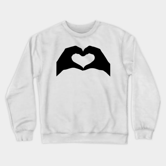 We Heart Black Crewneck Sweatshirt by Village Values